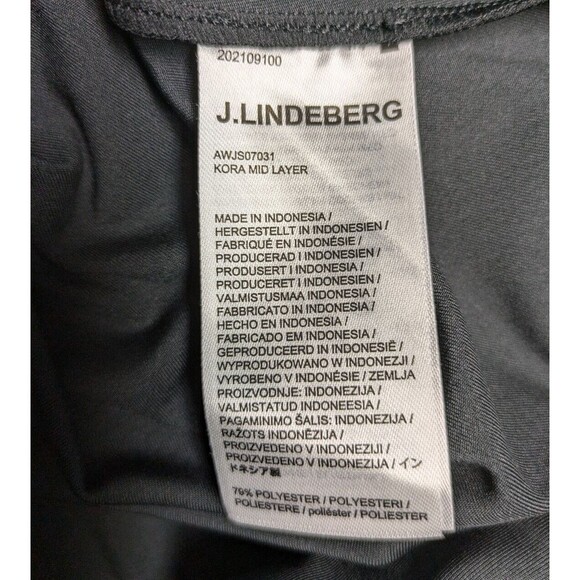 J Lindeberg Golf Womens 1/4 Zip Pullover XS Black Kora Mid Layer - Picture 7 of 8